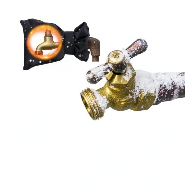 Outdoor Faucet Cover 6 Pack Black Waterproof Insulated by ORTUBE-3