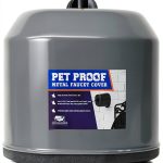 Pet Poof Outdoor Metal Faucet Cover - Gray Hose Bib Protector-0