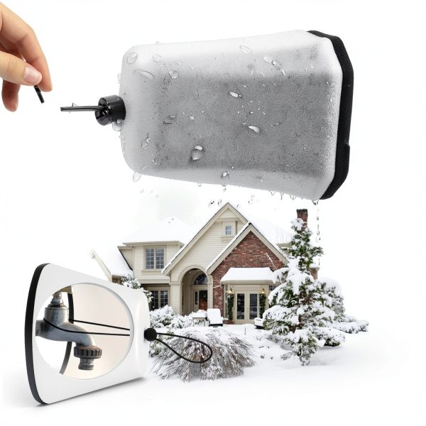 Outdoor Faucet Cover 2 Pack TINSKY Reusable Foam Insulated Spigot-5