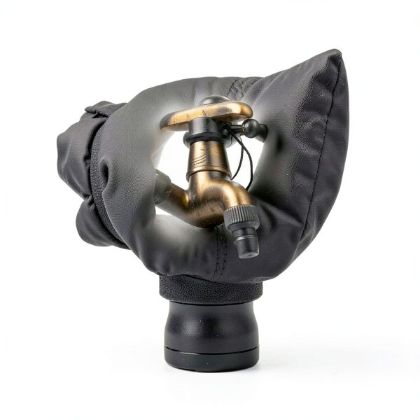 Outdoor Faucet Covers 4-Pack Black Insulated Waterproof Hose Bib-8