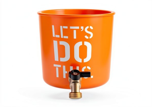 RBS005 Brass Water Container/Rain Barrel Quarter Turn Spigot(LF Compliant, For OPEN TOP BARRELS)-5