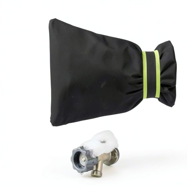 Outdoor Faucet Covers 4-Pack Black Insulated Waterproof Hose Bib-1