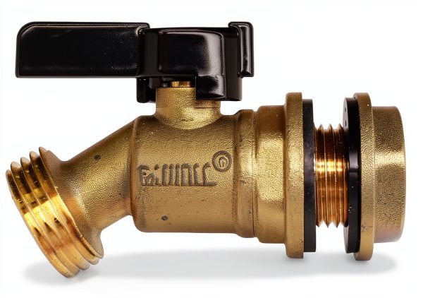 RBS005 Brass Water Container/Rain Barrel Quarter Turn Spigot(LF Compliant, For OPEN TOP BARRELS)-2